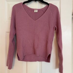 Abercrombie Pink V-Neck Sweater